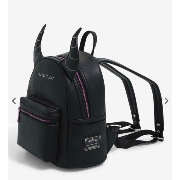 Loungefly Disney Sleeping Beauty Maleficent Minimalist Figural Mini Backpack - Picture 3 of 9